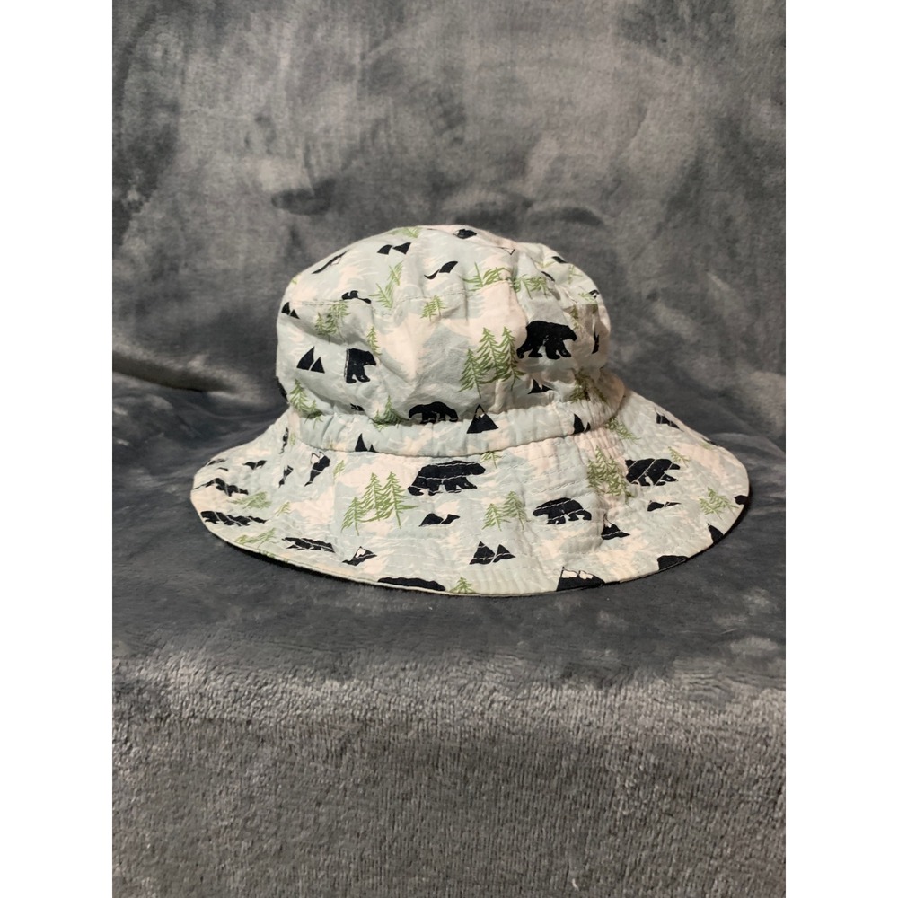 Jan & Jul Bucket Hat Kids L Bear Mountain Blue White Sun Hat